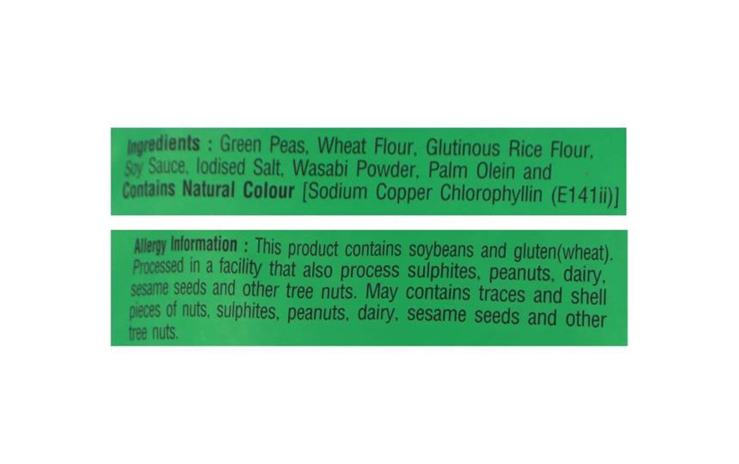 Tong Garden Freshly Roasted Wasabi Coated Green Peas   Pack  500 grams